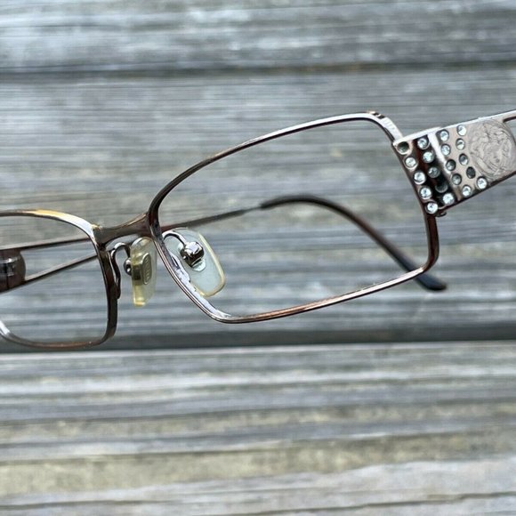 Versace Accessories - Versace Medusa Women Eyeglasses Frame Gunmetal Tone Glasses Frame 51[]17 Auth